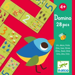 1, 2, 3 Domino 28pc Game - Djeco