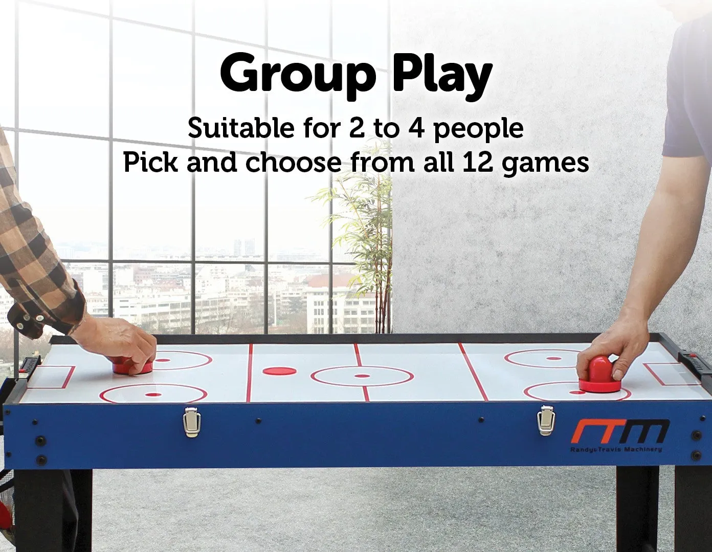 12-in-1 Combo Game Table Set, Compact, MDF, Multi