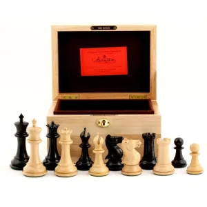 1849 Edition 4" Chess Set in Oak and Red box