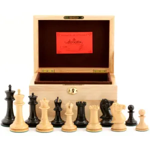 1854 Edition 4" Chess Set in Oak Box