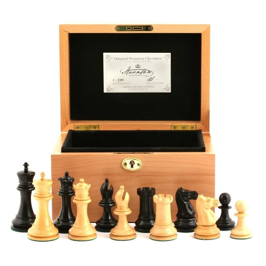 1890 Edition 3.5" Chess Set in Beech Box