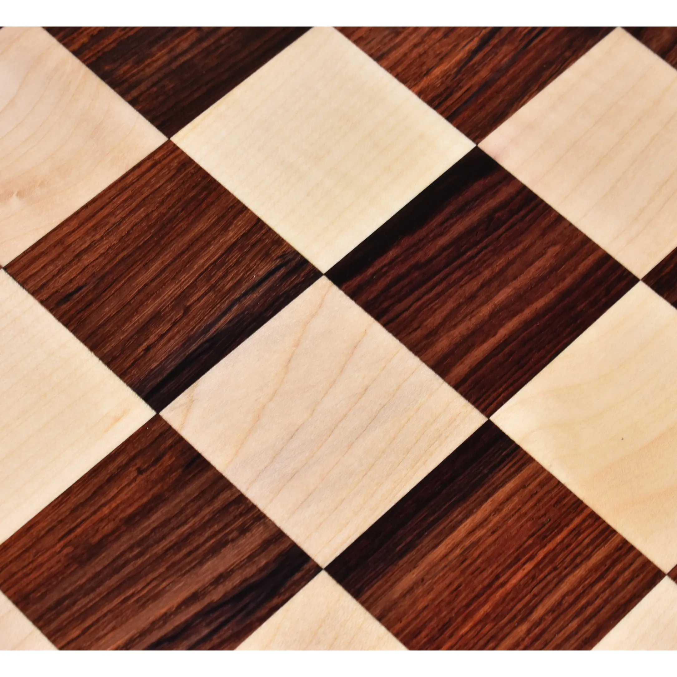 19 inches Large Flat Chess board - Rosewood & Maple Wood - Square of 50 mm