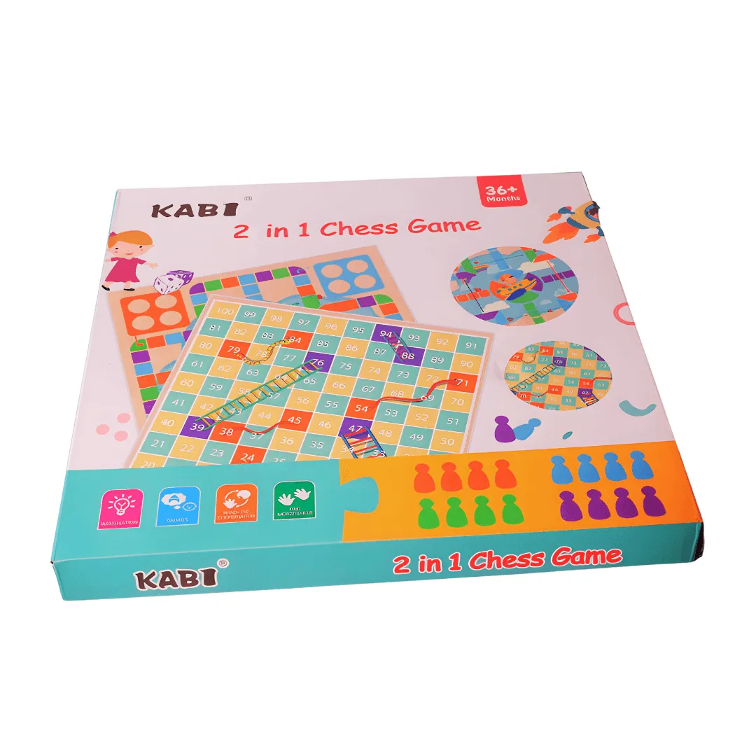 2 in 1 Chess Game for Kids Age 3 