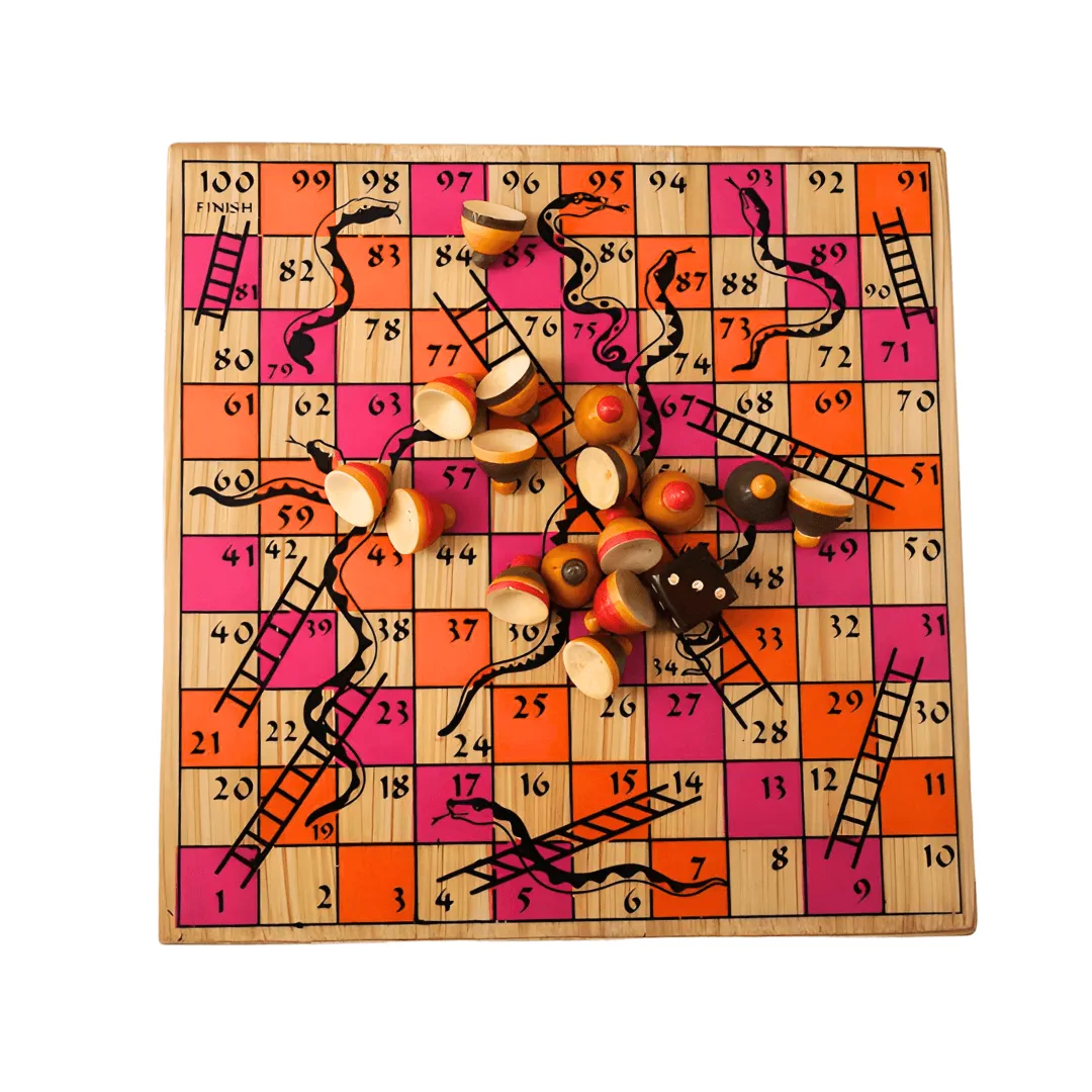 2 in 1 Ludo & Snake Game for Kids Age 3 