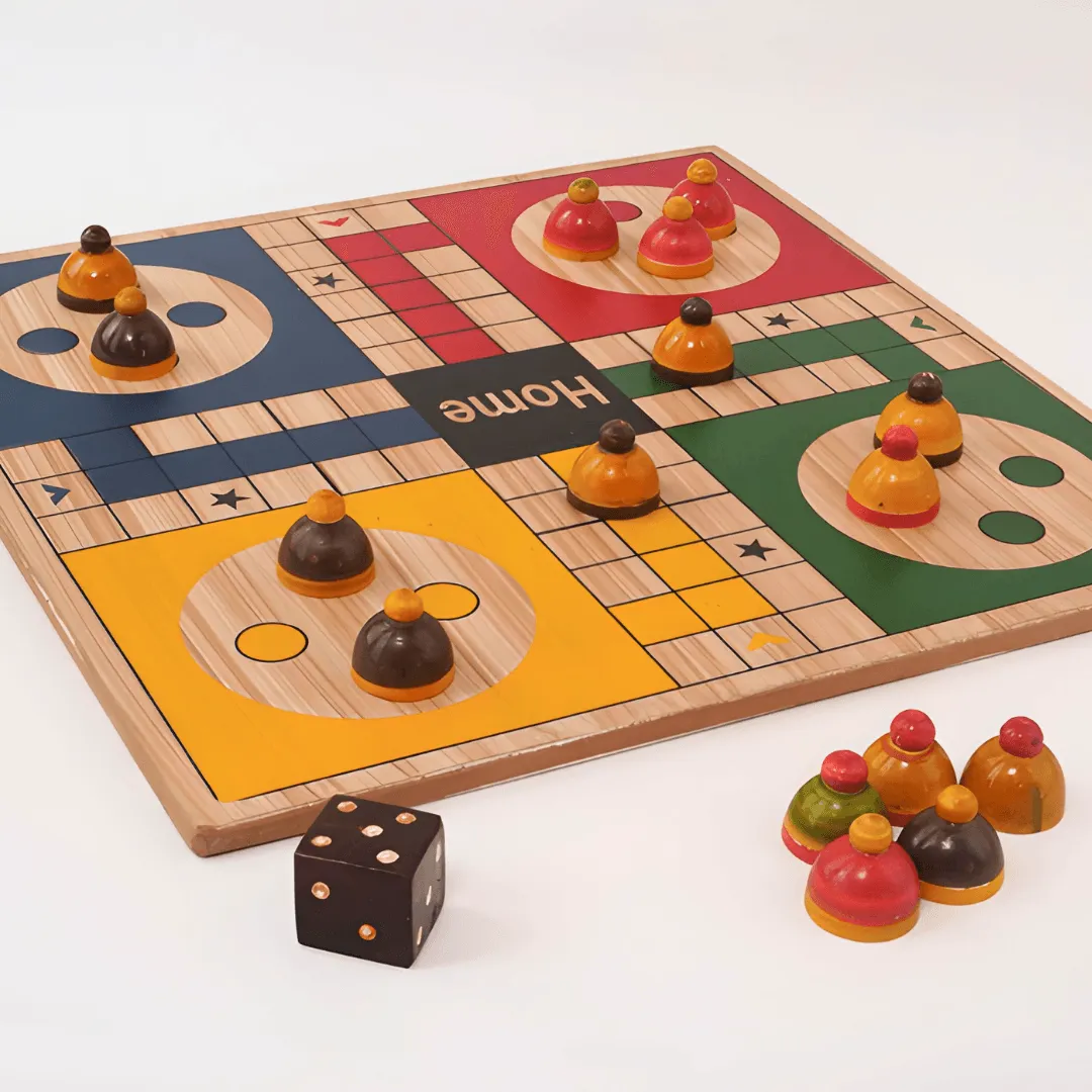 2 in 1 Ludo & Snake Game for Kids Age 3 