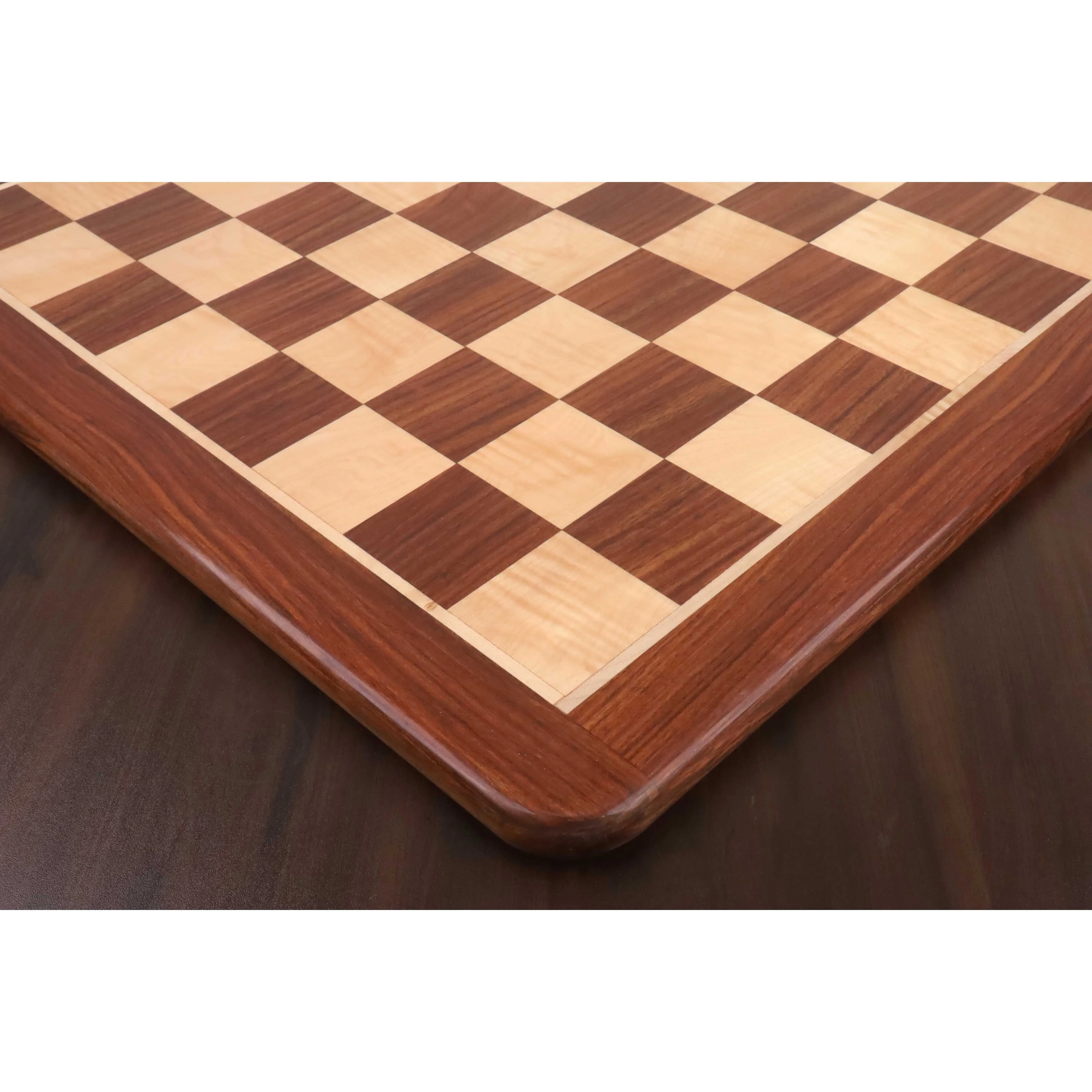 25 inches Large Chess board in Golden Rosewood & Maple Wood - 65 mm Square