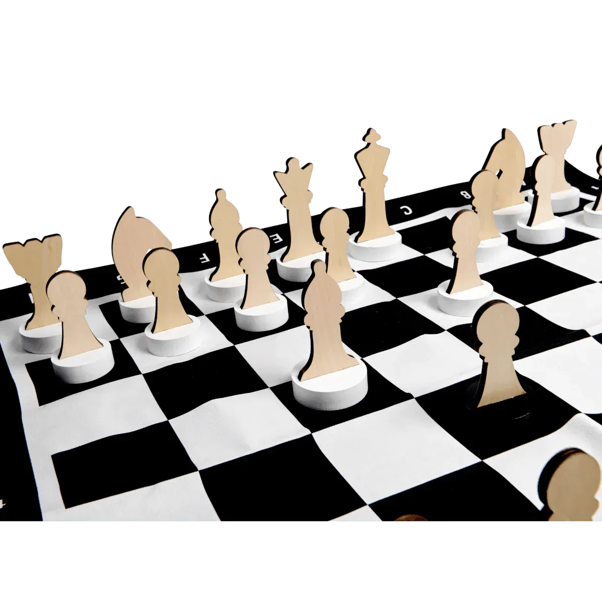 32 Piece Wooden Chess Set For Kids