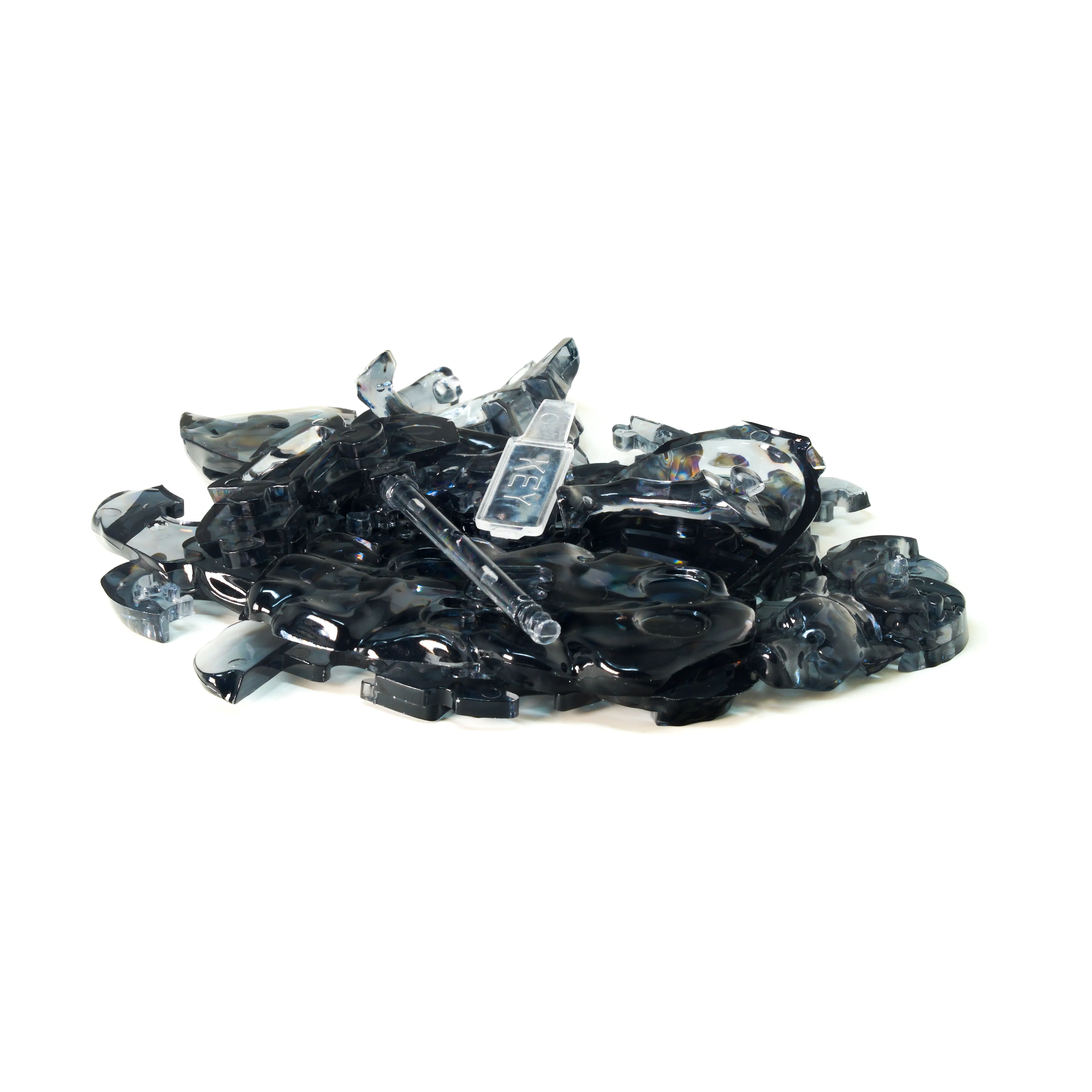 3D Crystal Puzzle - Wolf (Black): 37 Pcs