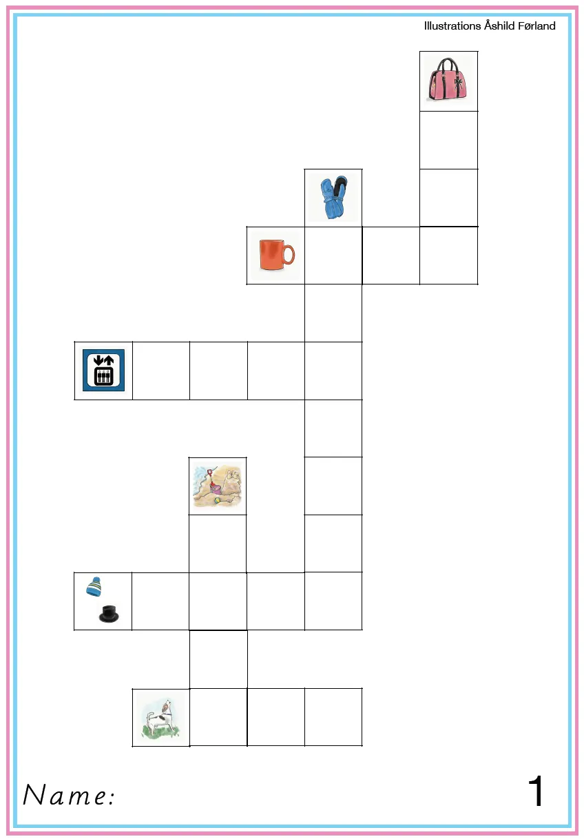 5 Crosswords - Engelsk