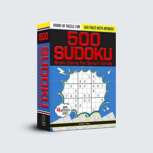 500 Sudoku Brain Game For Smart Minds - Combination of 4 Difficult Levels: Simple, Medium, Complex, Killer - 480  Brain Booster Puzzles and Hours of Fun Games [Paperback] Wonder House Books