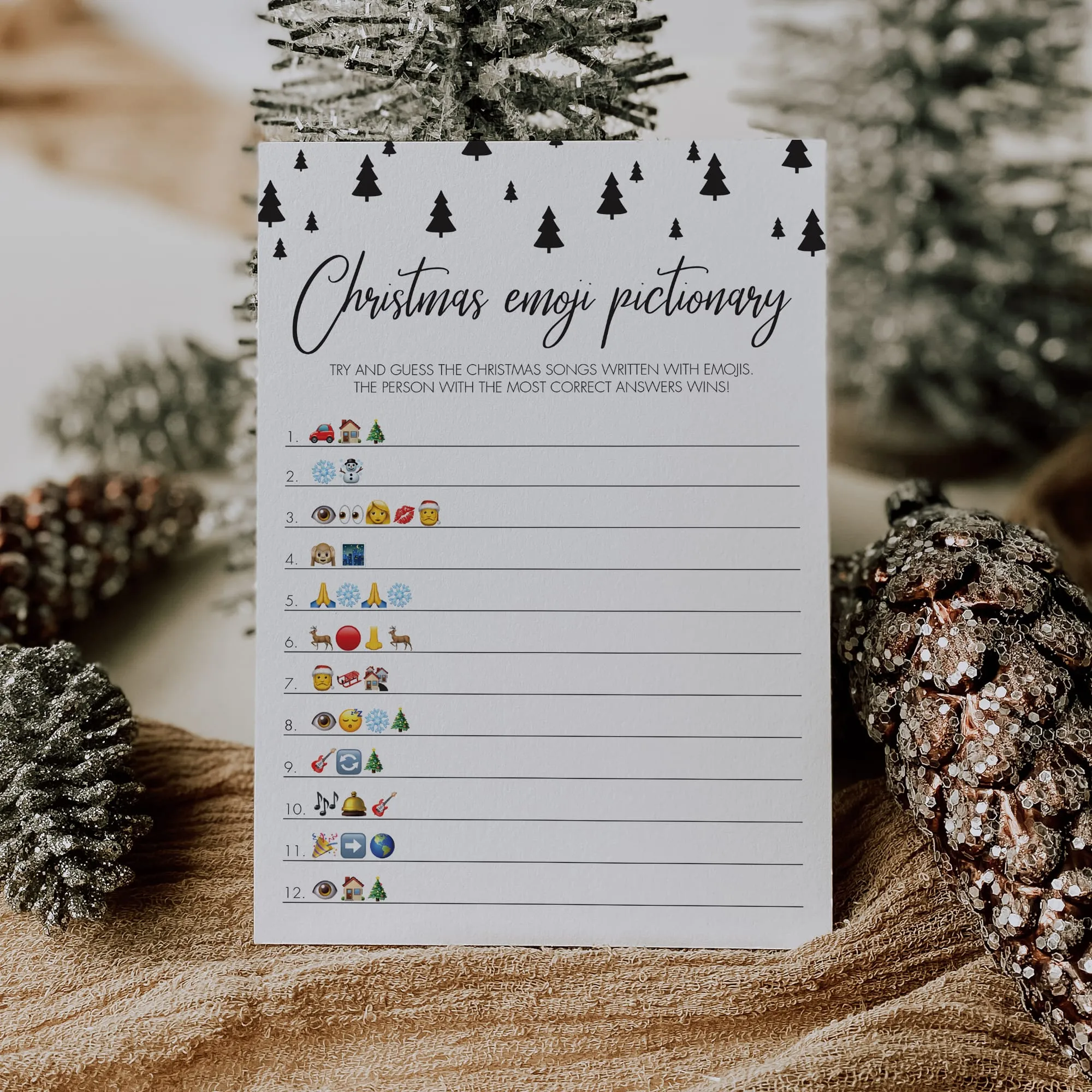 8 Christmas Games For Family Printable