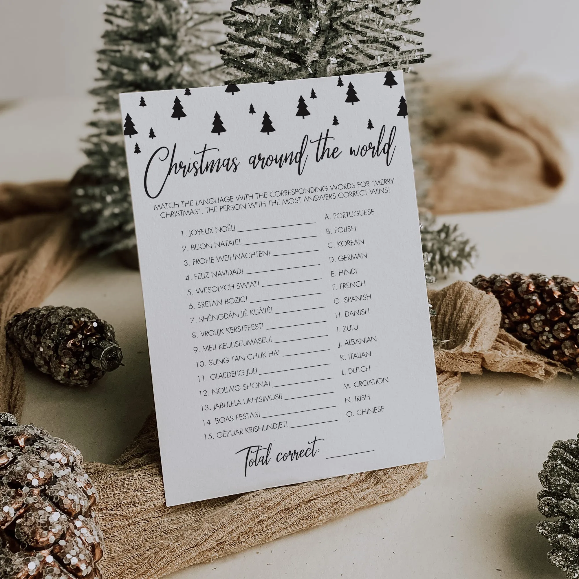 8 Christmas Games For Family Printable