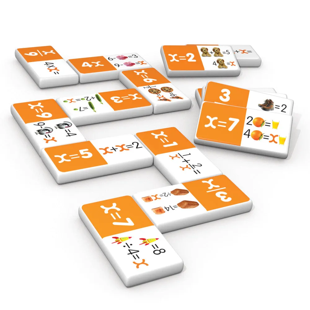 Algebra Dominoes Junior Learning Game - Educational Set for Ages 8-9 