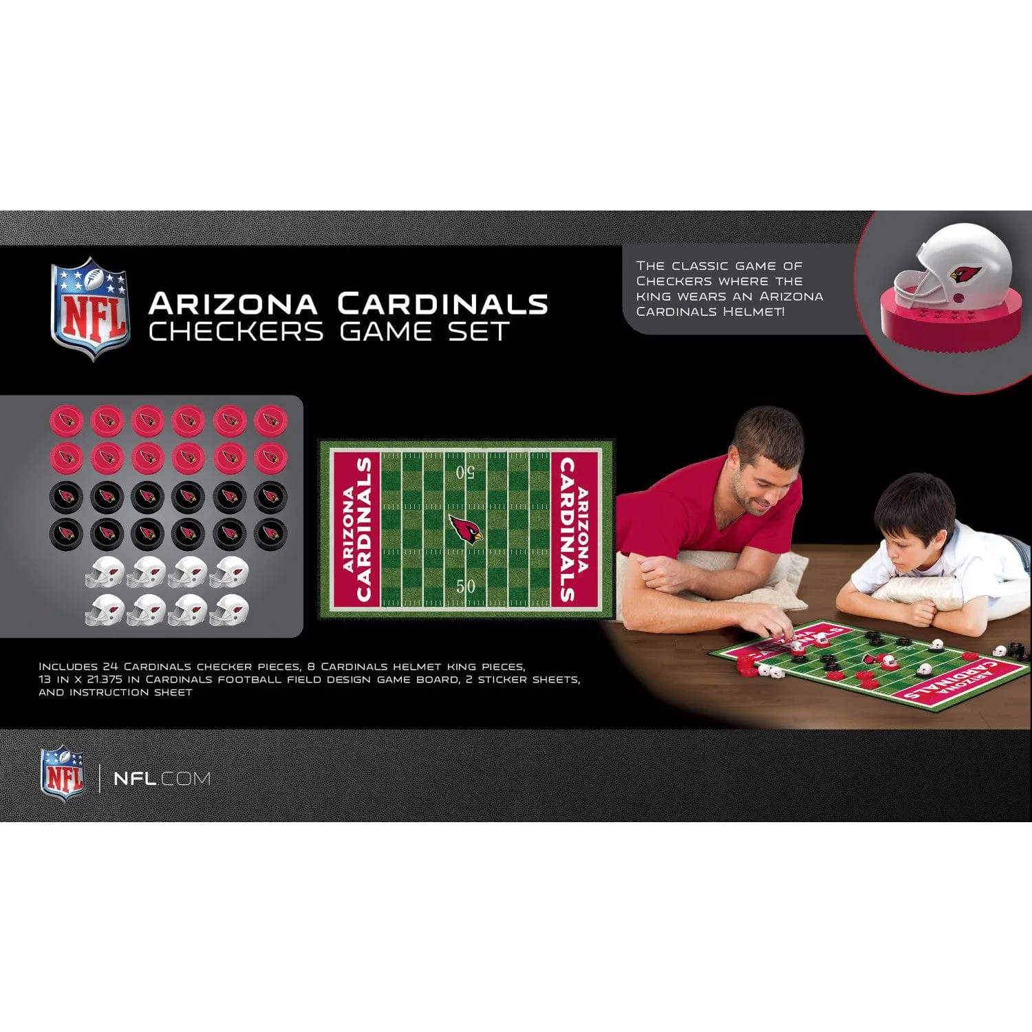 Arizona Cardinals Checkers Board Game