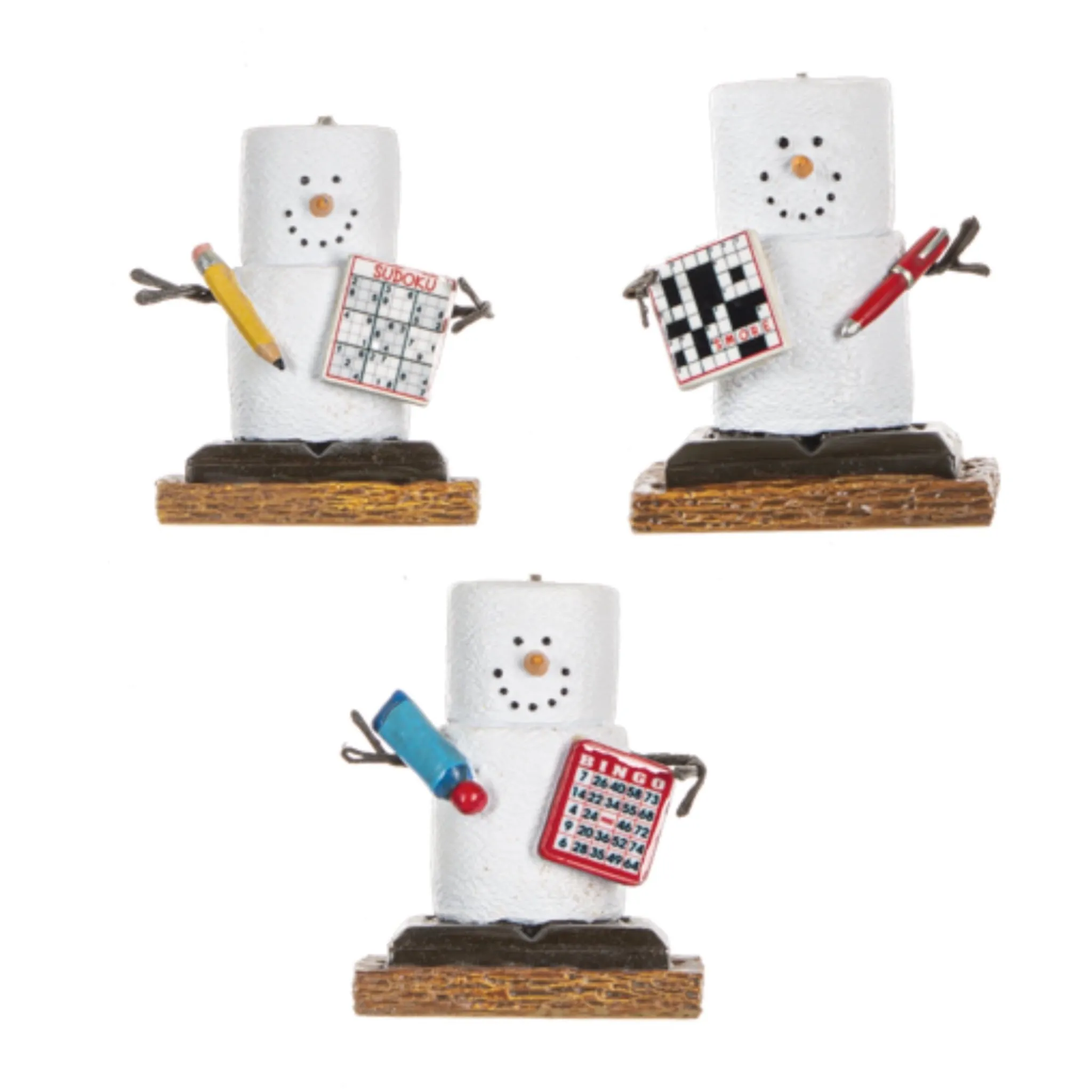 Assorted S'mores Game Night Ornament, INDIVIDUALLY SOLD