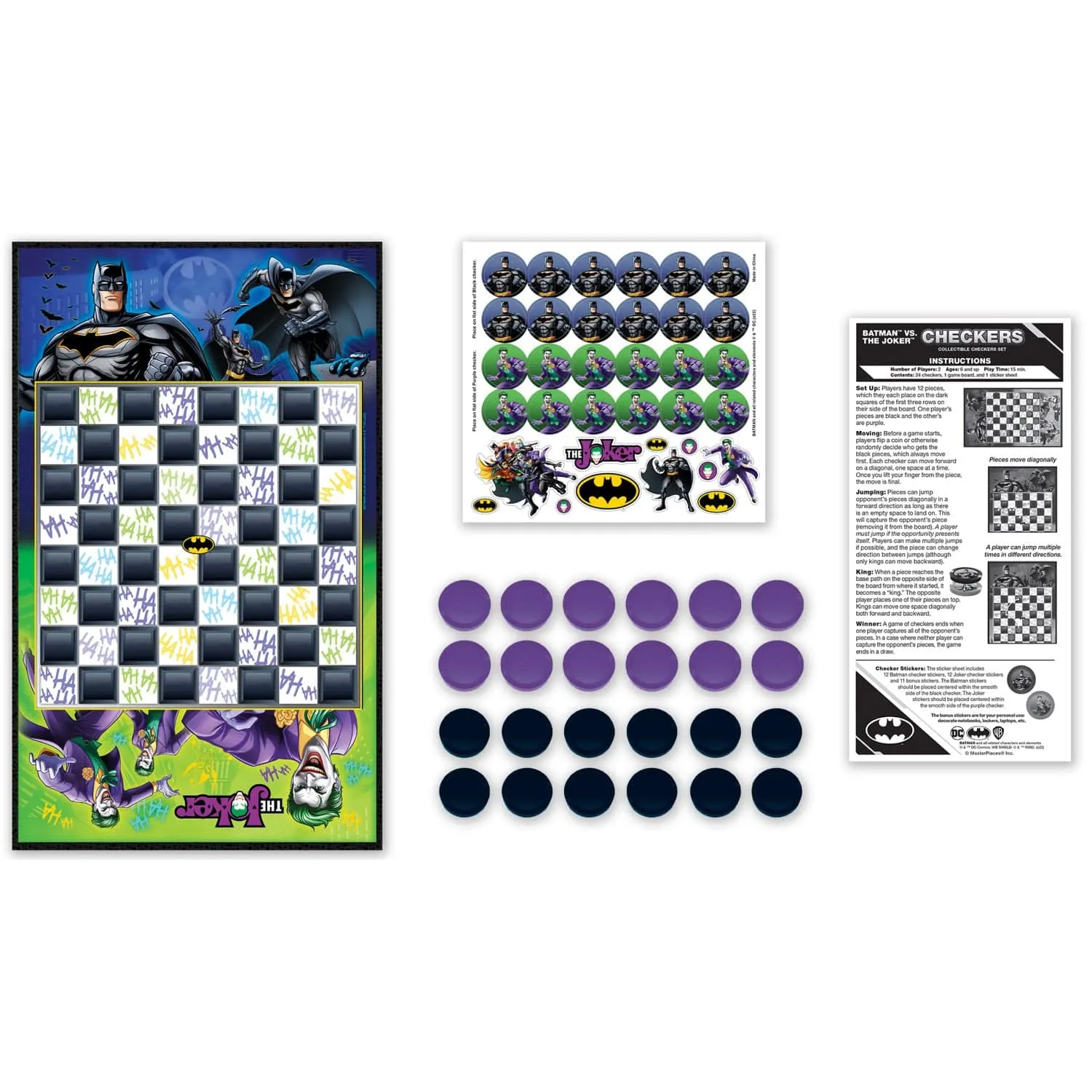 Batman vs The Joker Checkers Board Game