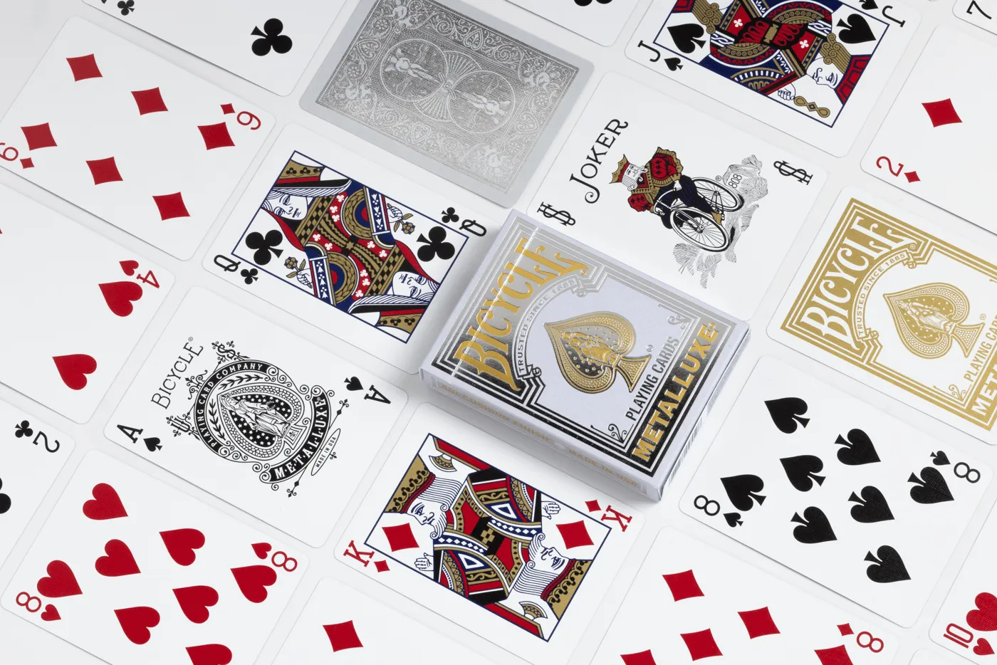 Bicycle Metalluxe Silver Playing Cards