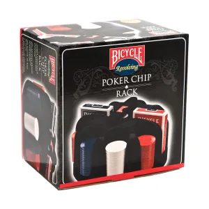 Bicycle Revolving Poker Chip Rack with Chips and Cards