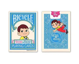 Blue Peko & Poko Bicycle Playing Cards