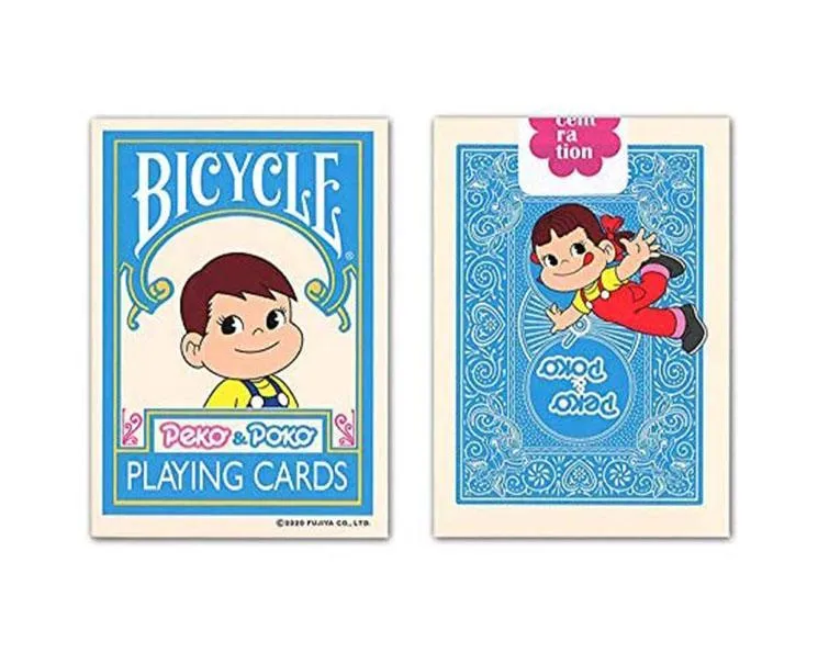 Blue Peko & Poko Bicycle Playing Cards