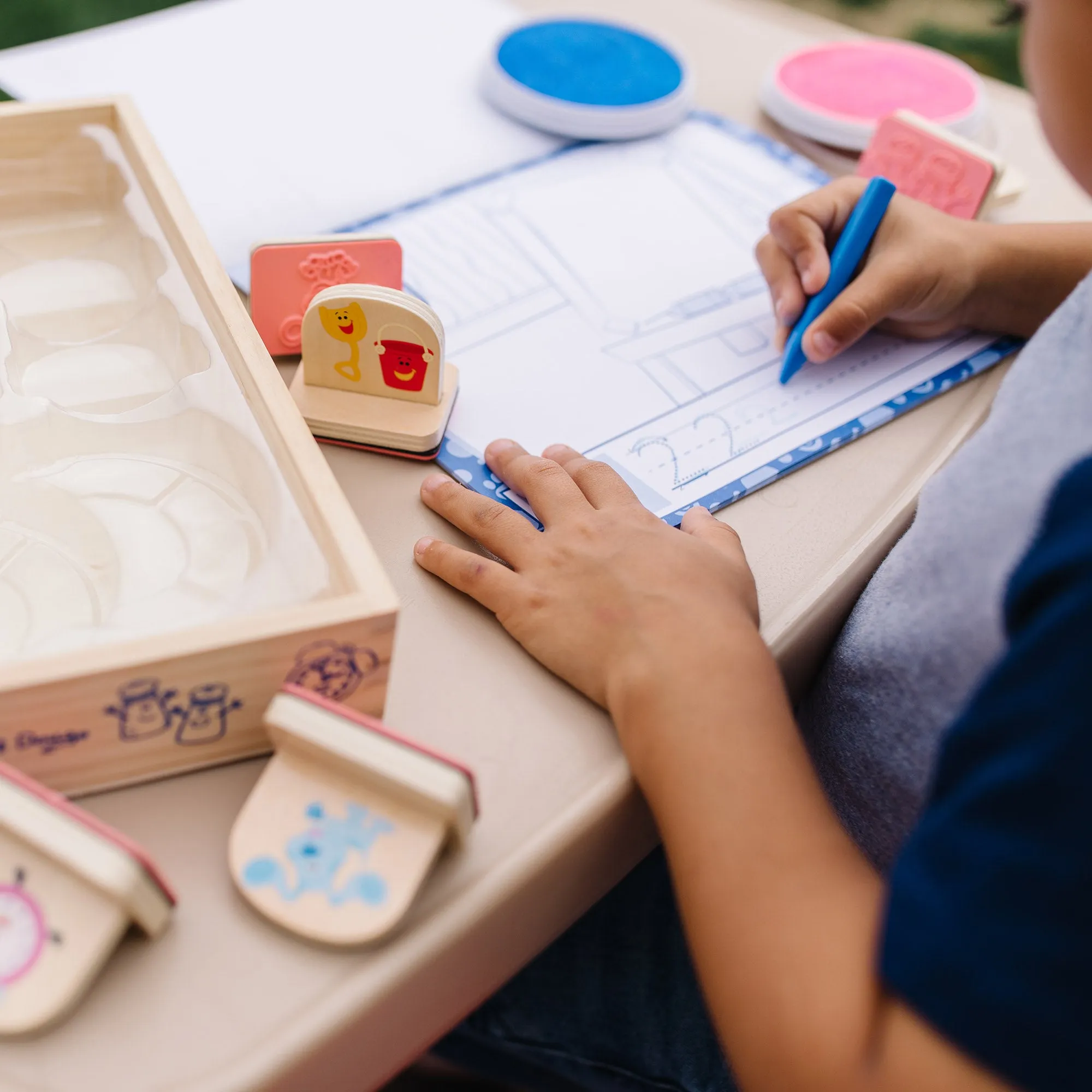 Blue's Clues & You! Wooden Handle Stamps Activity Set