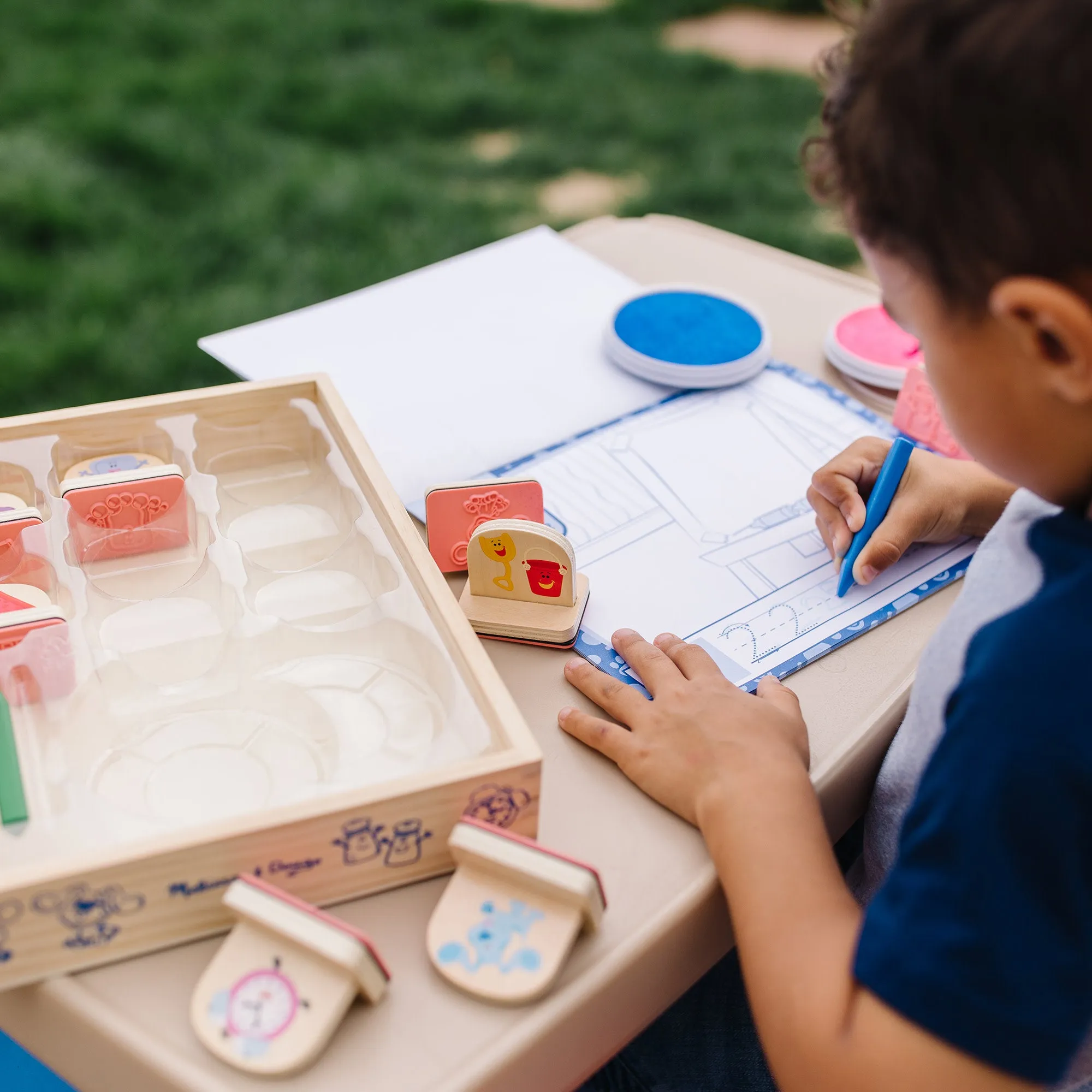 Blue's Clues & You! Wooden Handle Stamps Activity Set