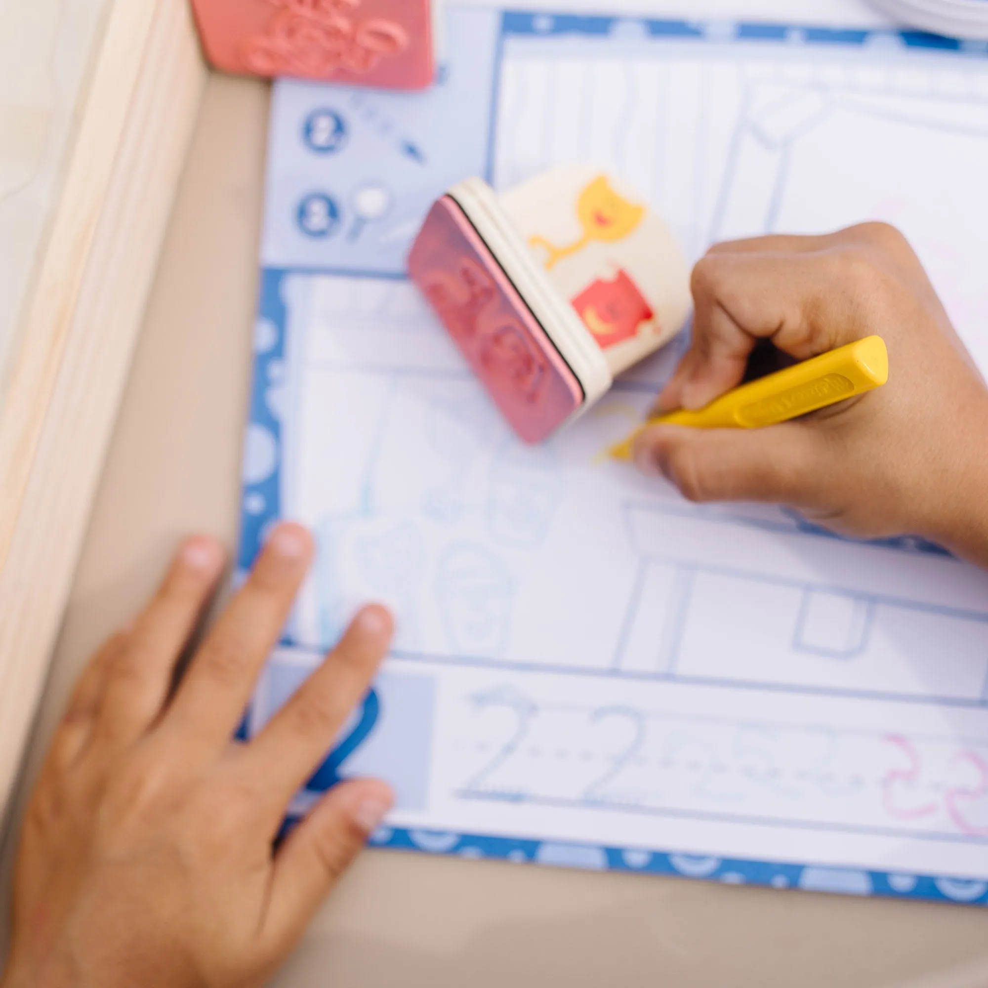 Blue's Clues & You! Wooden Handle Stamps Activity Set