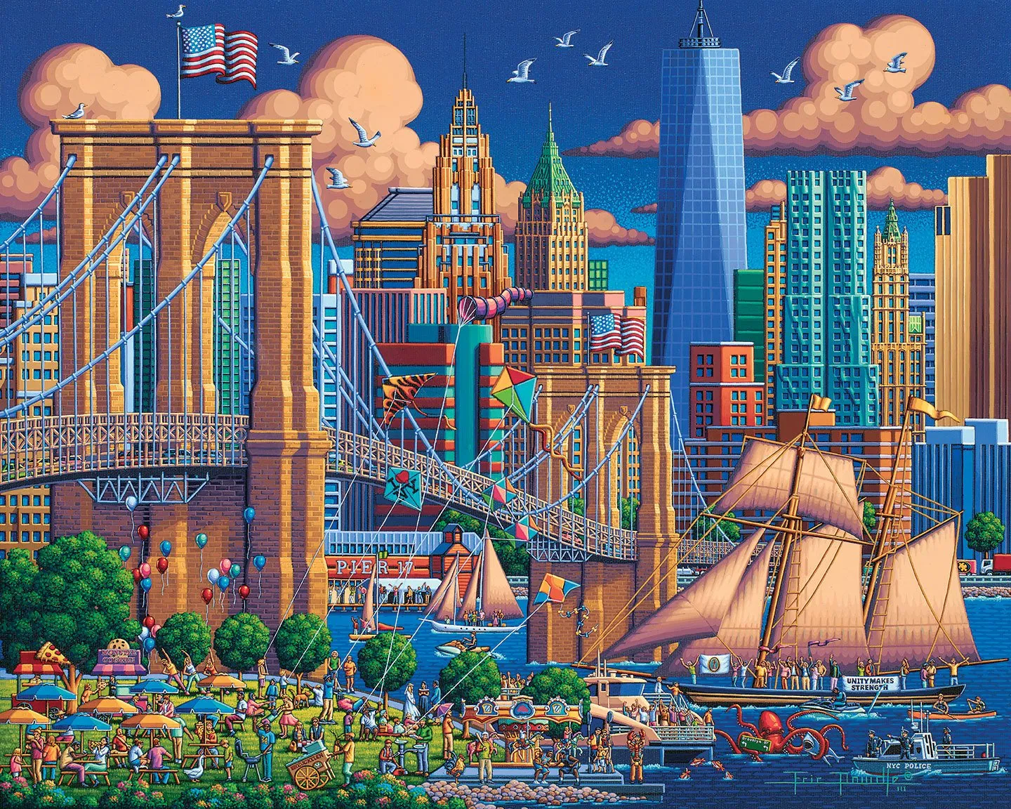 Brooklyn Bridge 1000 Piece Puzzle