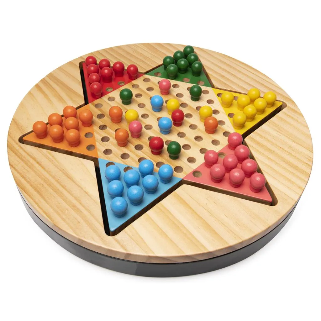 Cardinal Games Deluxe Wooden Chinese Checkers Set