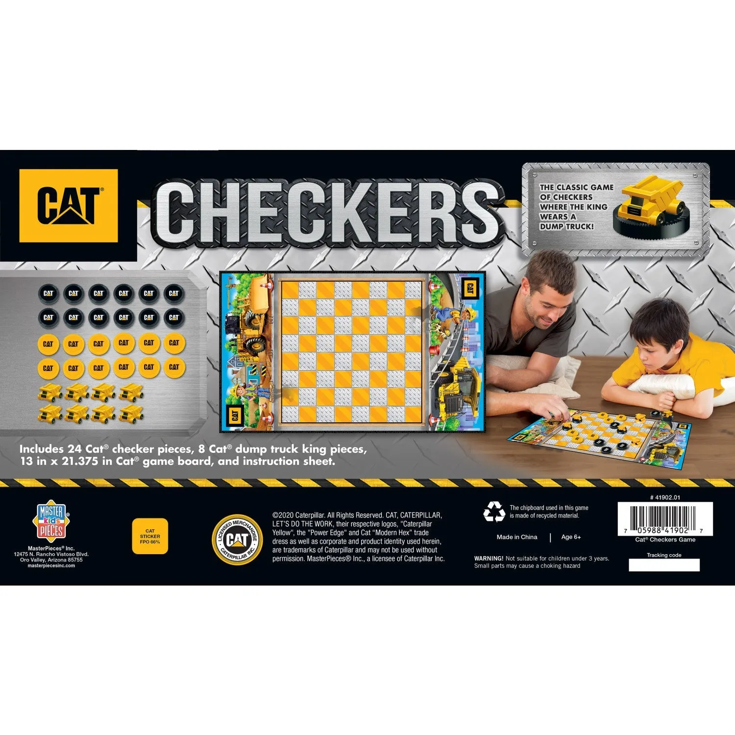 CAT - Caterpillar Checkers Board Game