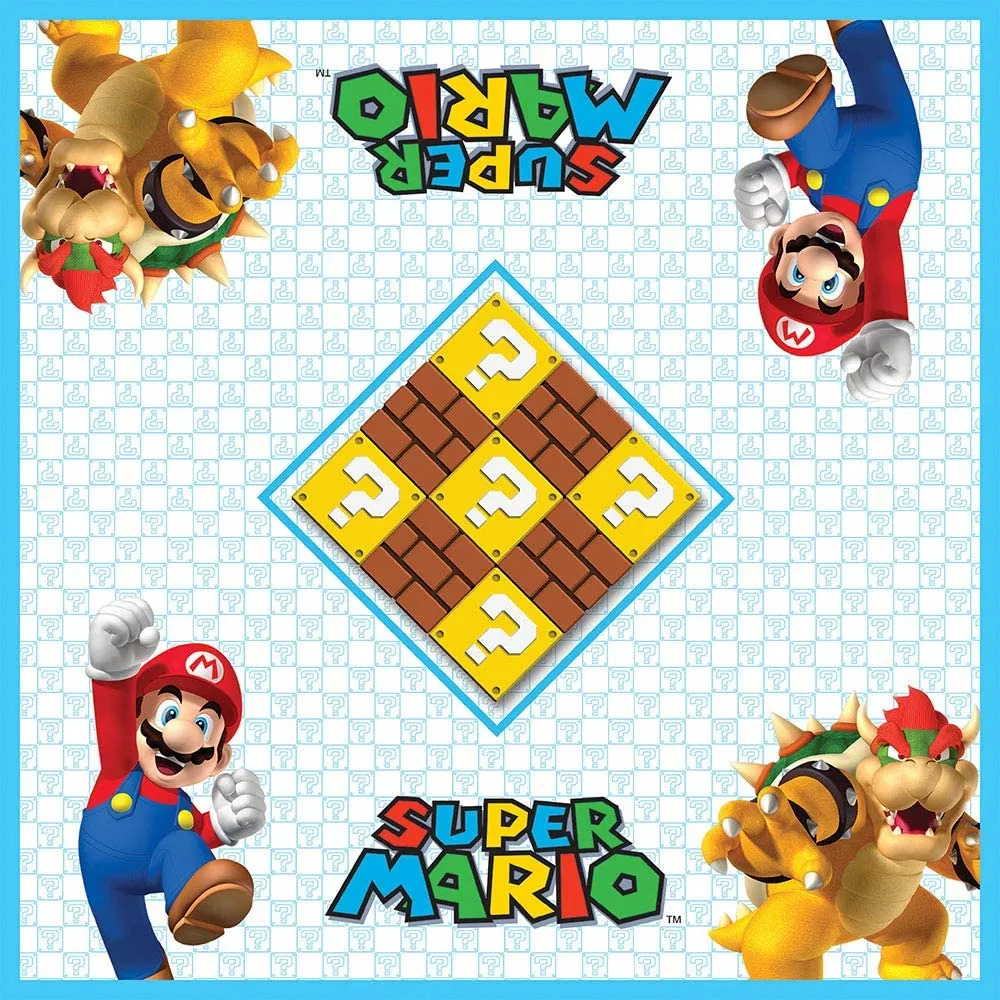 Checkers & Tic-Tac-Toe Super Mario and Bowser Collectors Game Tin Box Set