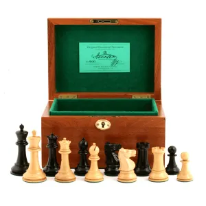 Chess Pieces - 1930 Edition 3.5" with Mahogany Box