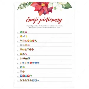 Christmas Baby Shower Emoji Game Printable