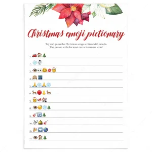 Christmas Emoji Pictionary Printable