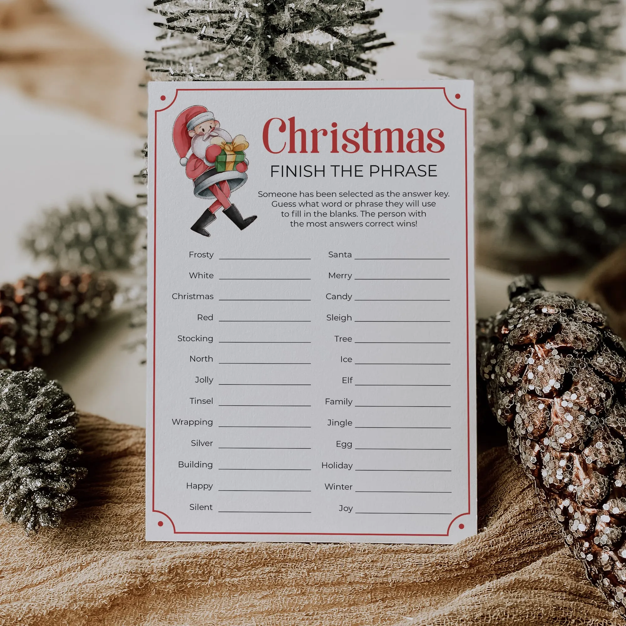 Christmas Games for All Ages To Print At Home