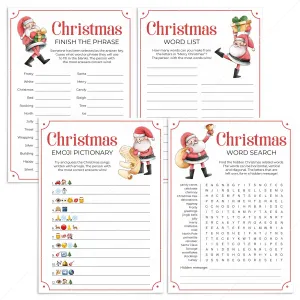 Christmas Games for All Ages To Print At Home