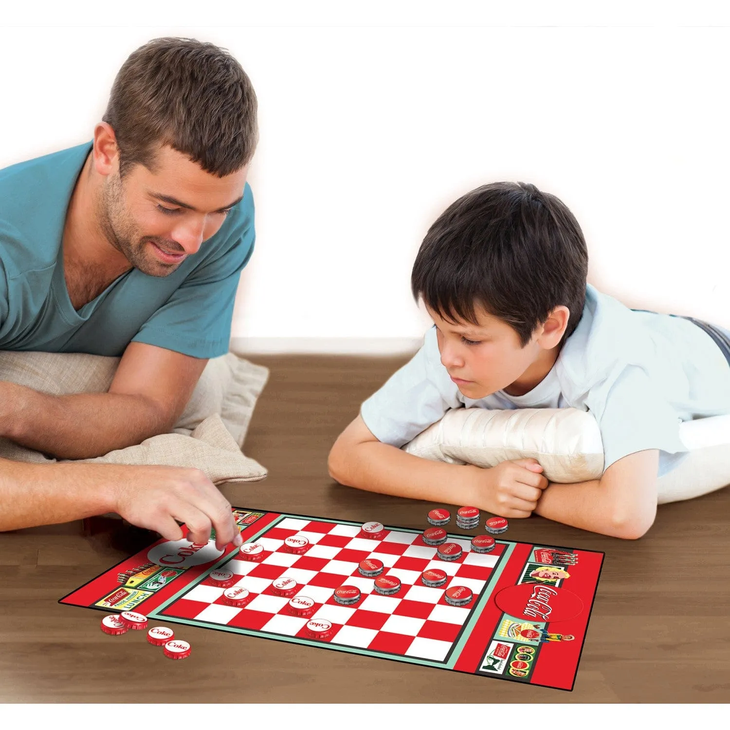 Coca-Cola Checkers Board Game