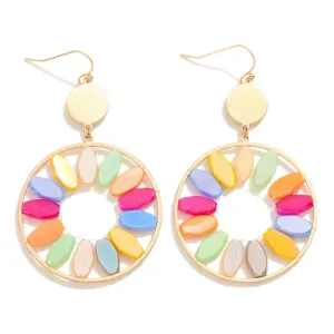 Colored Stone Earrings