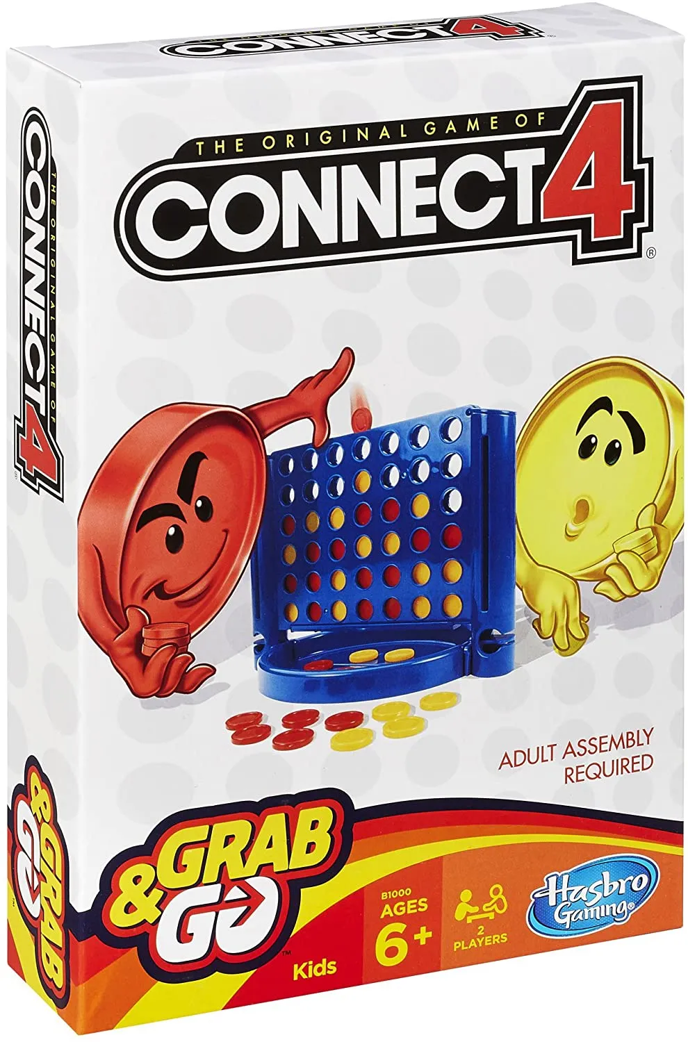 Connect 4, Link4 Grab and Go Game (Travel Size)