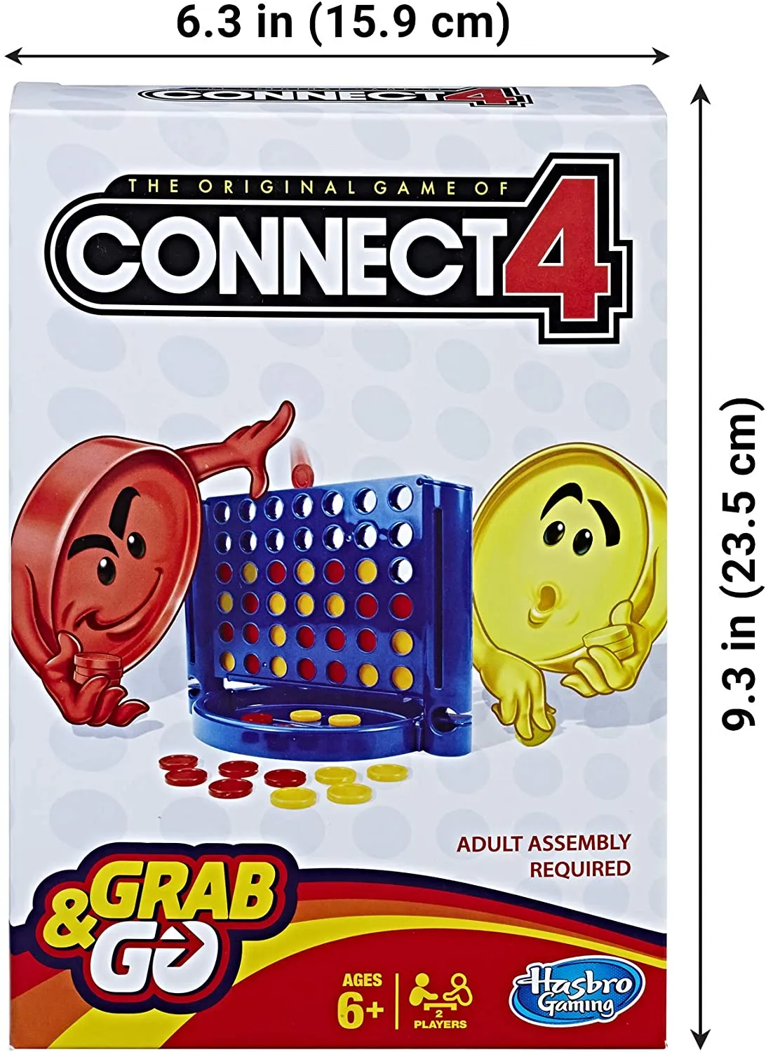 Connect 4, Link4 Grab and Go Game (Travel Size)