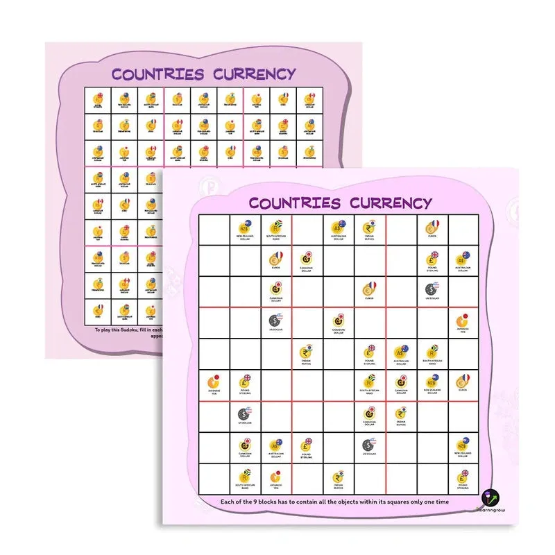 Countries Theme Sudoku Combo