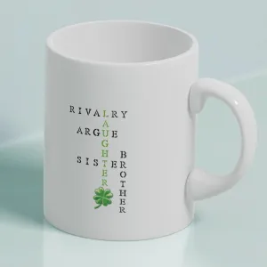 Crossword Acrostic Poem Mug, Laughter