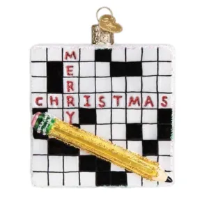 Crossword Puzzle Ornament