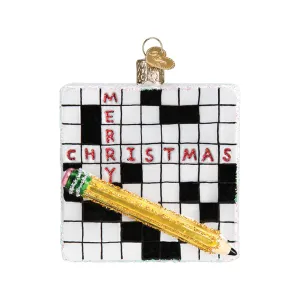 Crossword Puzzle Ornament