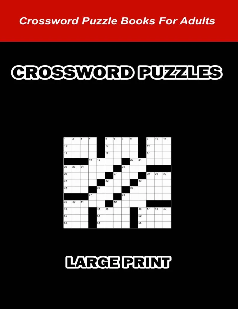 Digital Download 100 Printable Crossword Puzzles For Adults