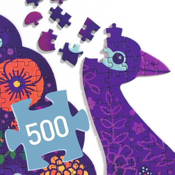 Djeco Puzz'art Puzzle 500pc - Peacock