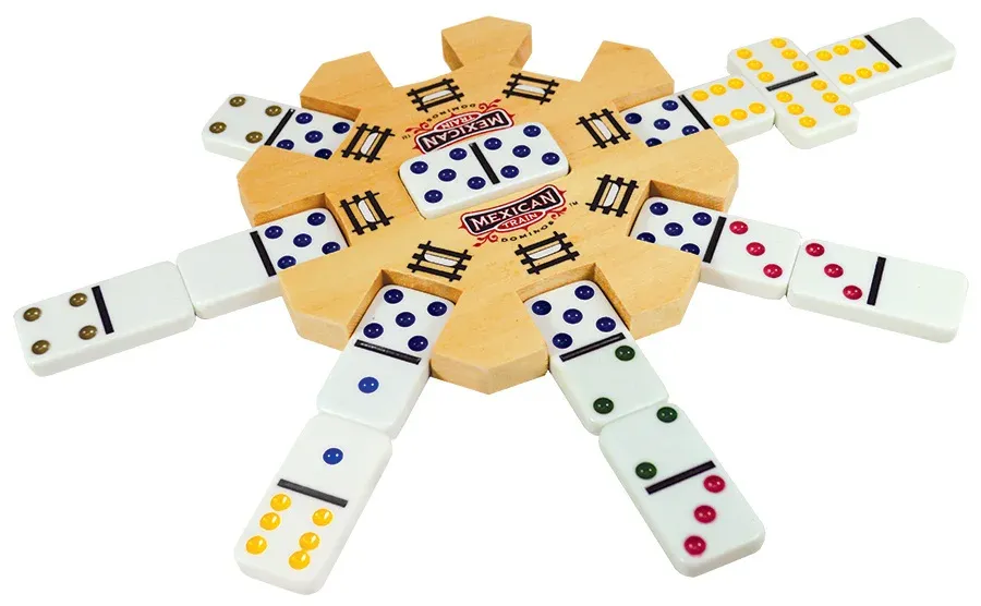 Dominoes Mexican Train Deluxe (Wood Case)