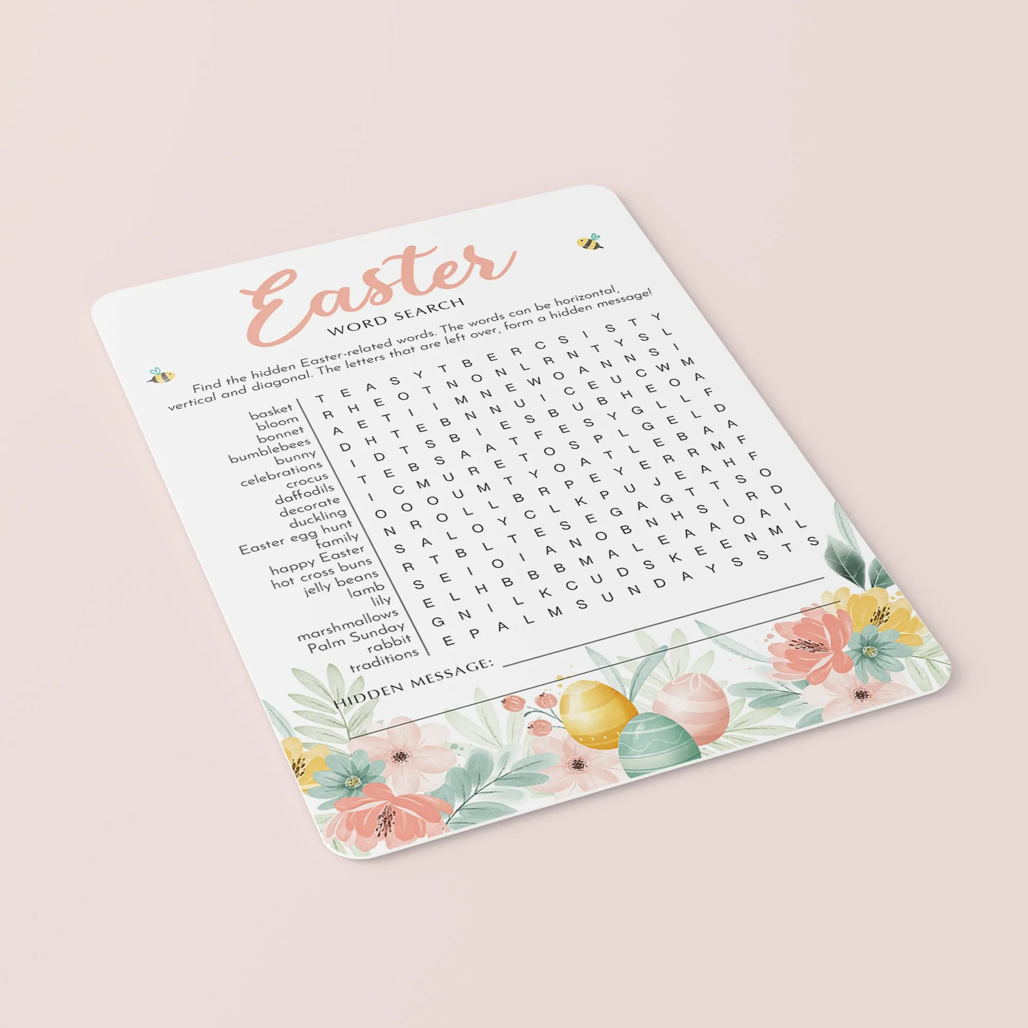 Easter Games for Kids and Adults Printable