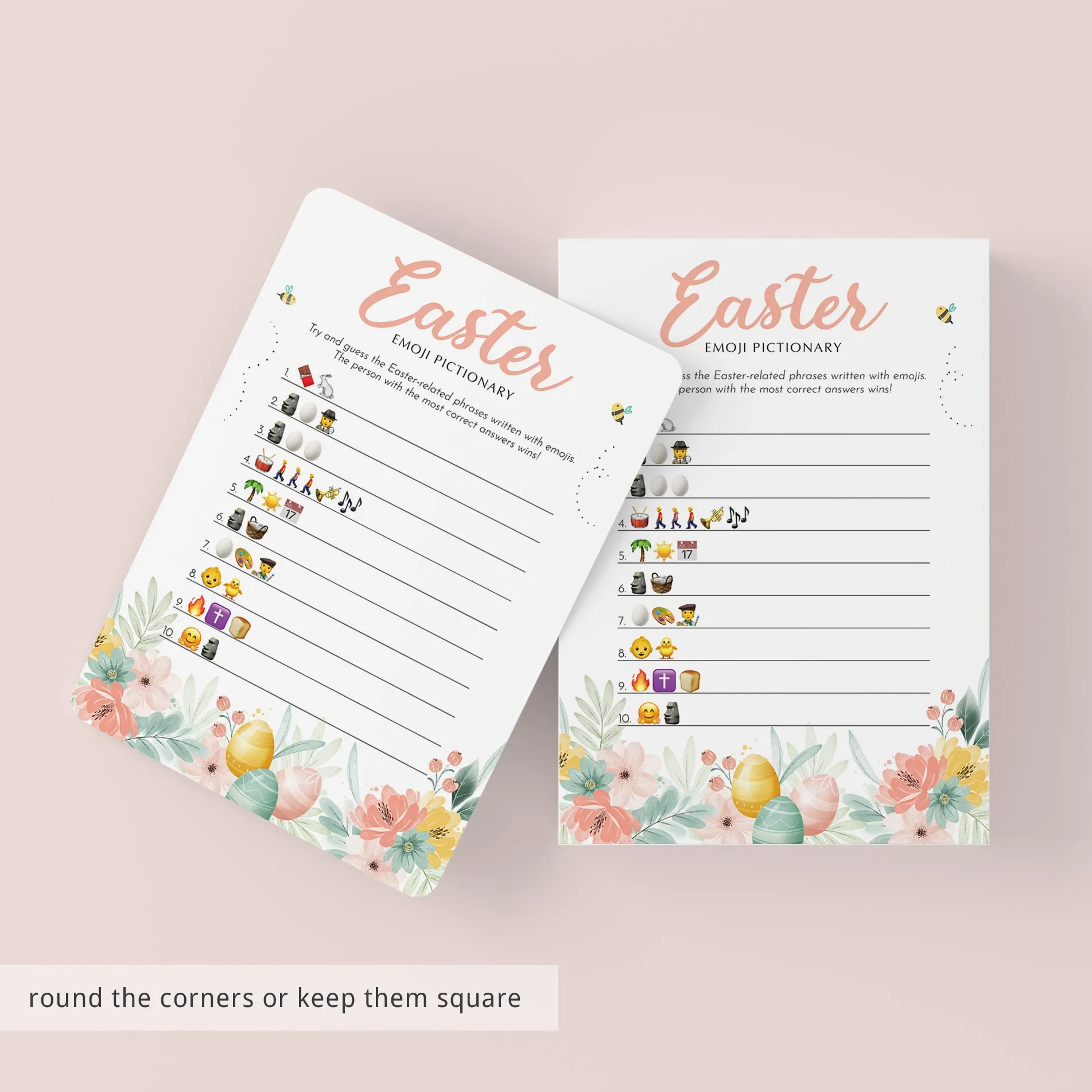 Easter Games for Kids and Adults Printable