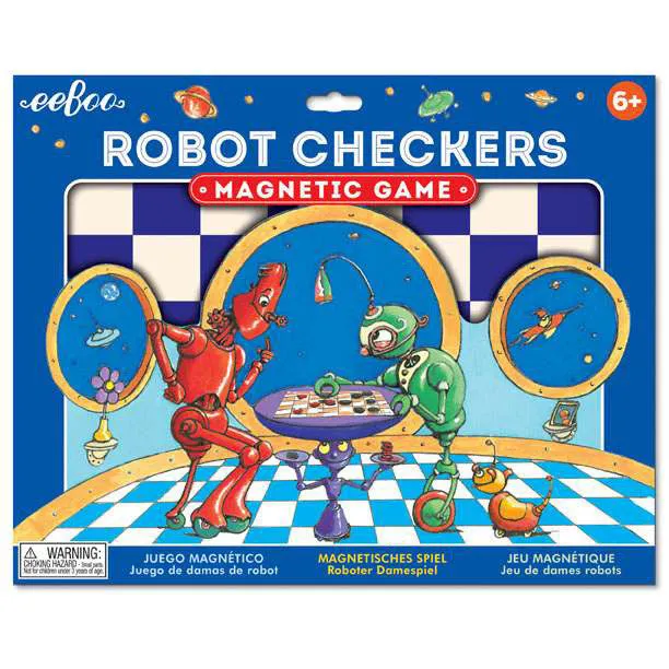 eeBoo Robot Checkers Magnetic Game